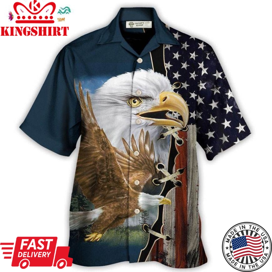 America Eagle Wildlife Faith Hawaiian Shirt