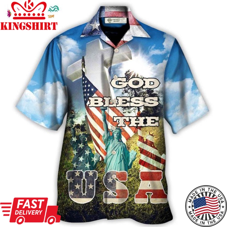 America God Bless America Hawaiian Shirt