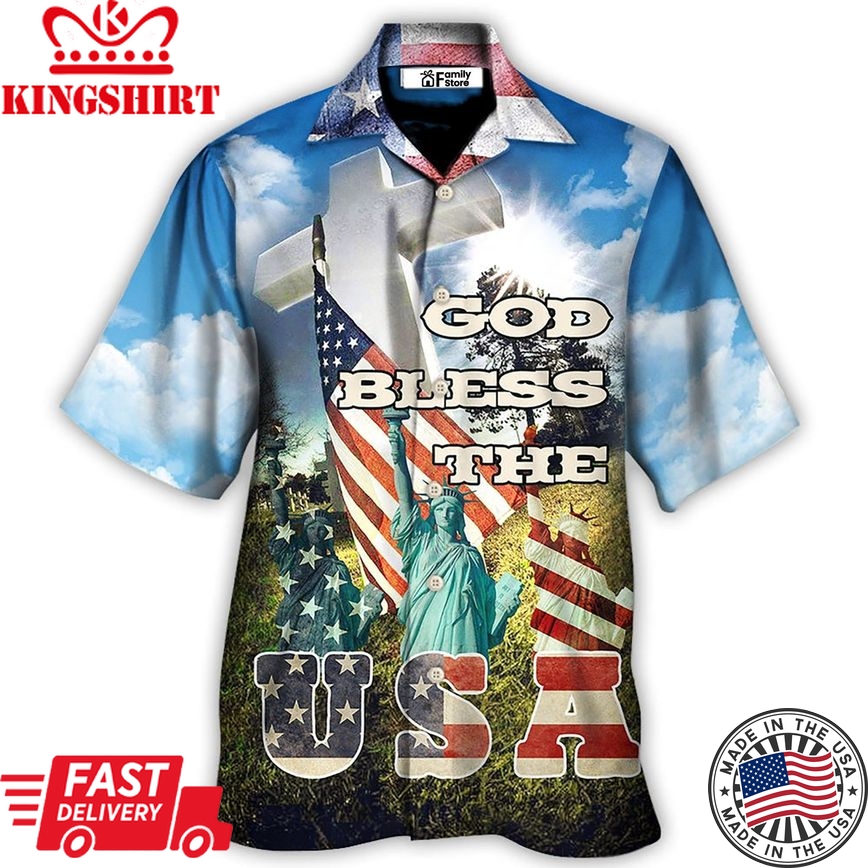 America God Bless America Hawaiian Shirt