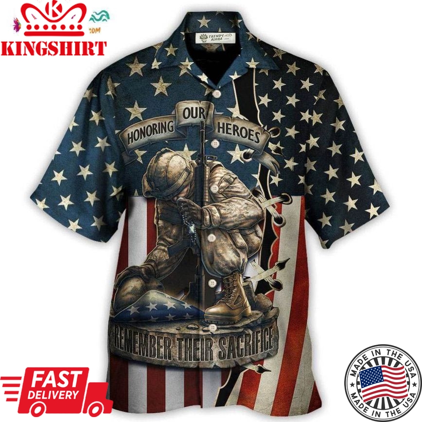 America Honoring Our Heroes Remember Their Sacrifice Hawaiian Shirt