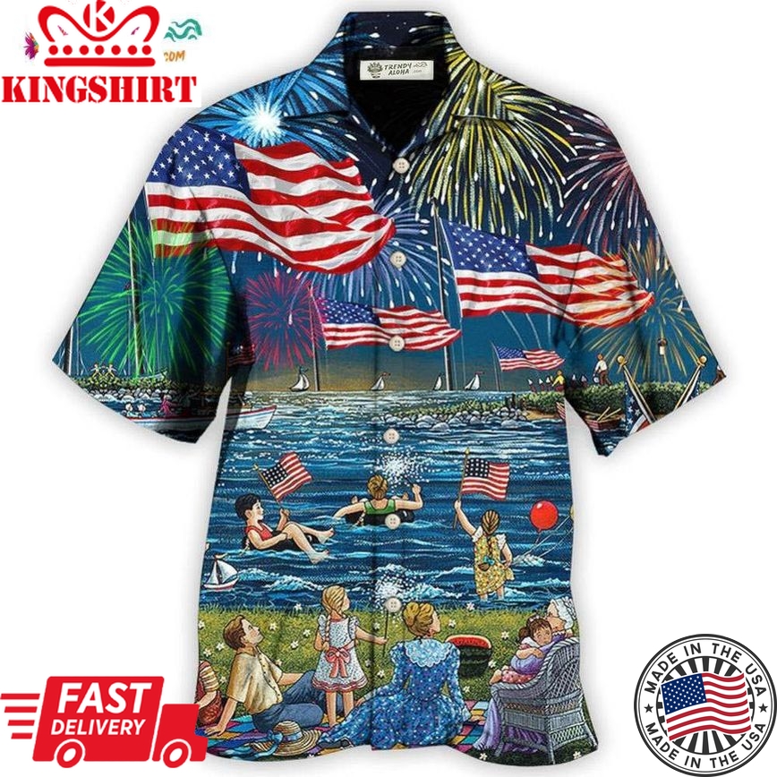 America Independence Day Fun Day Hawaiian Shirt