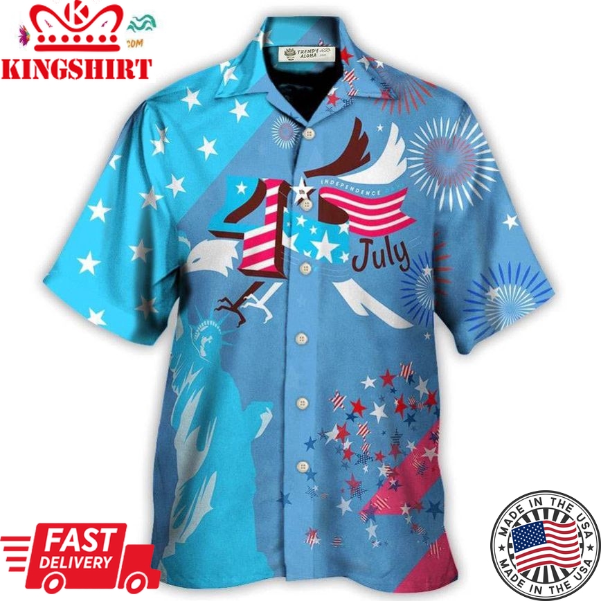 America Independence Happy Day Fourth Of July Hawaiian Shirt