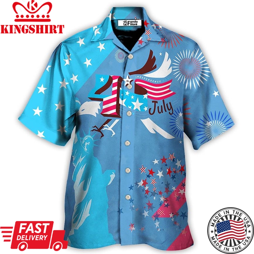 America Independence Happy Day Fourth Of July Hawaiian Shirt