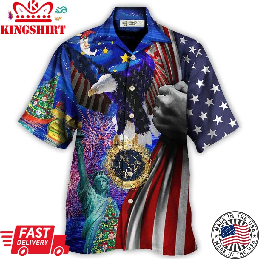 America New Year New America Christmas 2023 Hawaiian Shirt