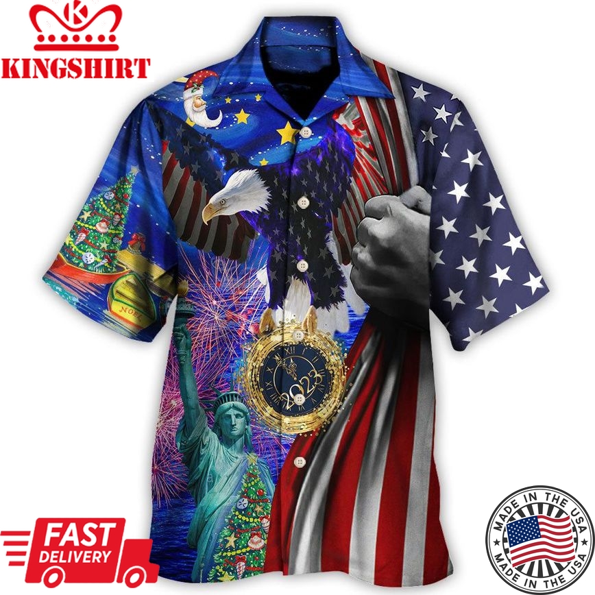 America New Year New America Christmas 2023 Hawaiian Shirt