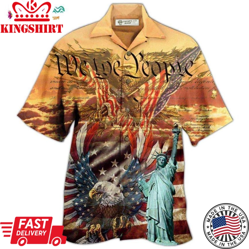 America Patriotism Eagle Hawaiian Shirt