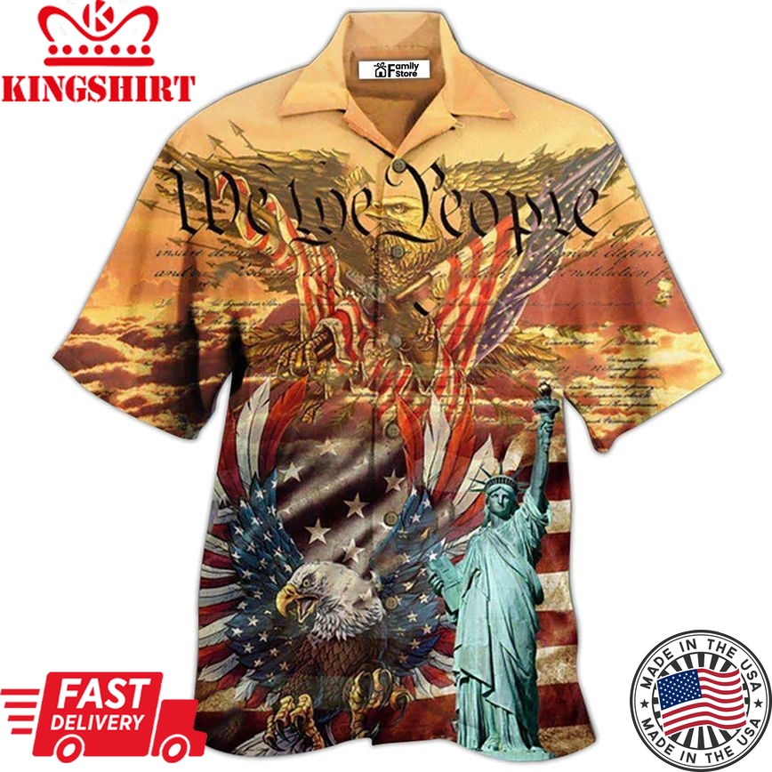 America Patriotism Eagle Hawaiian Shirt