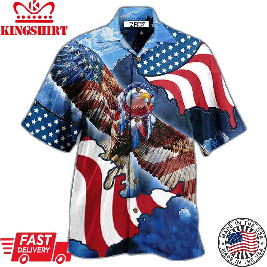 America Special Patriotic Eagle Hawaiian Shirt