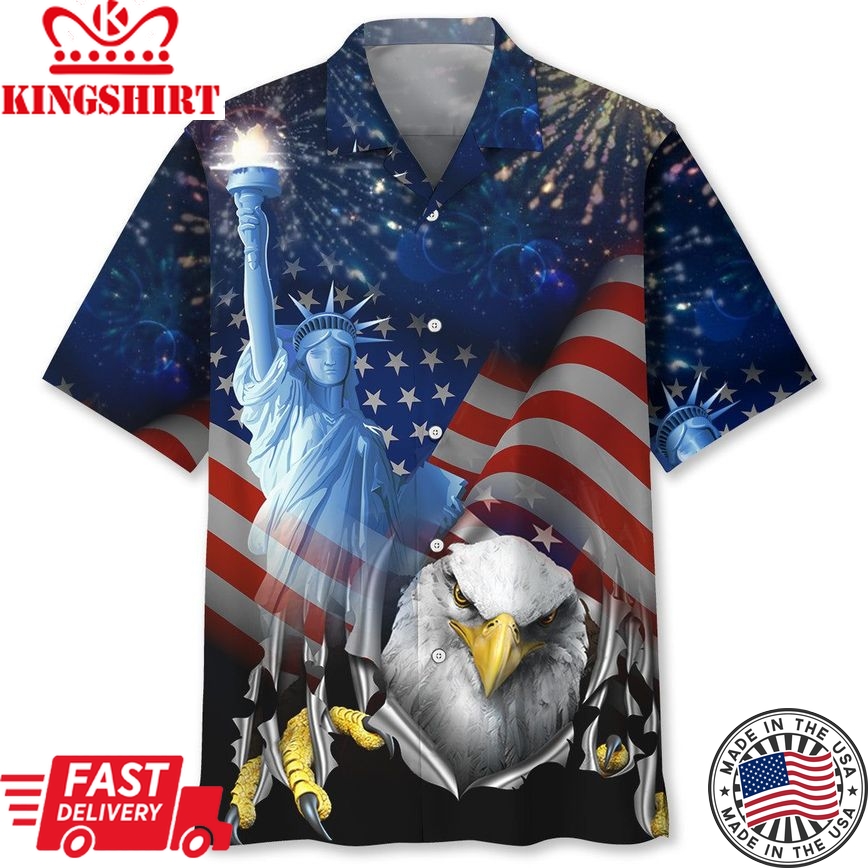 America Trendy Hawaiian Shirt