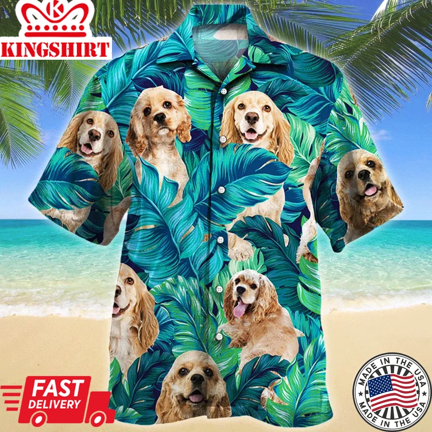 American Cocker Spaniel Dog Lovers Gift Trendy Hawaiian Shirt