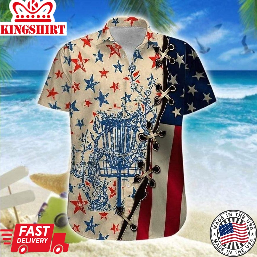 American Disc Golf Stars Trendy Hawaiian Shirt