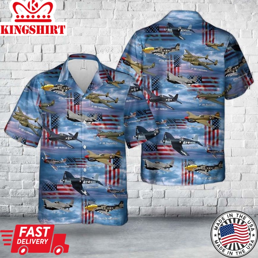 American Fighters Of World War Ii Trendy Hawaiian Shirt