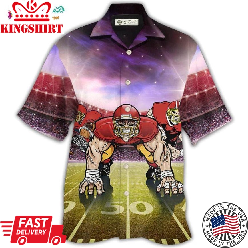 American Football Mysterious Sky Cool Style Hawaiian Shirt