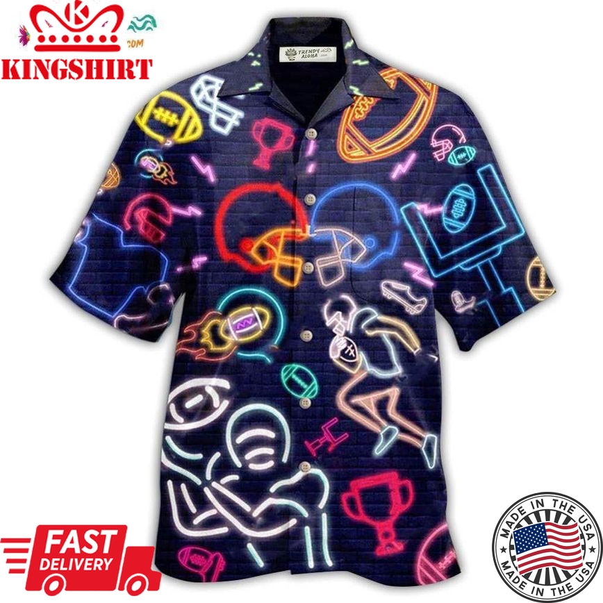 American Football Play Like A King Hawaiian Shirt