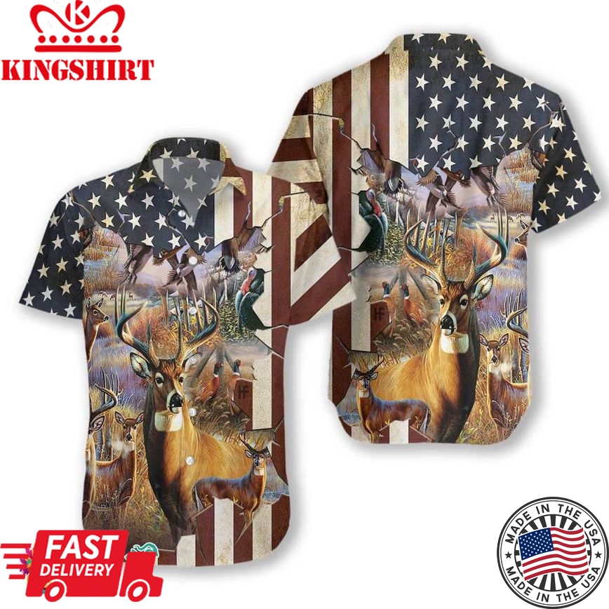 American Hunter Hawaiian Shirt