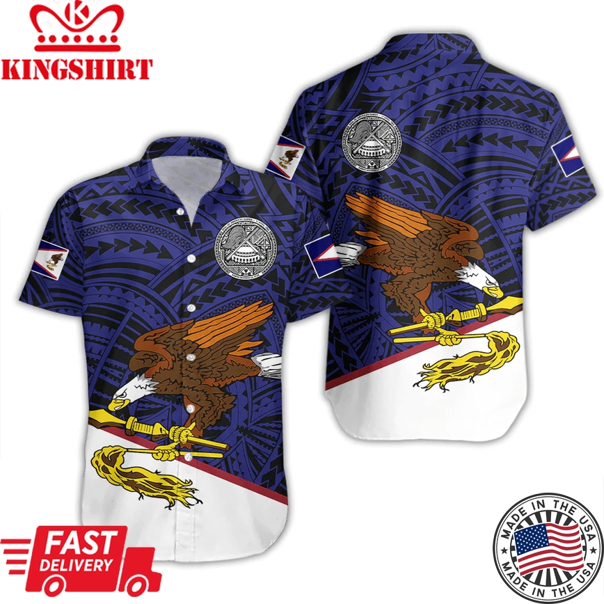 American Samoa Eagle Trendy Hawaiian Shirt