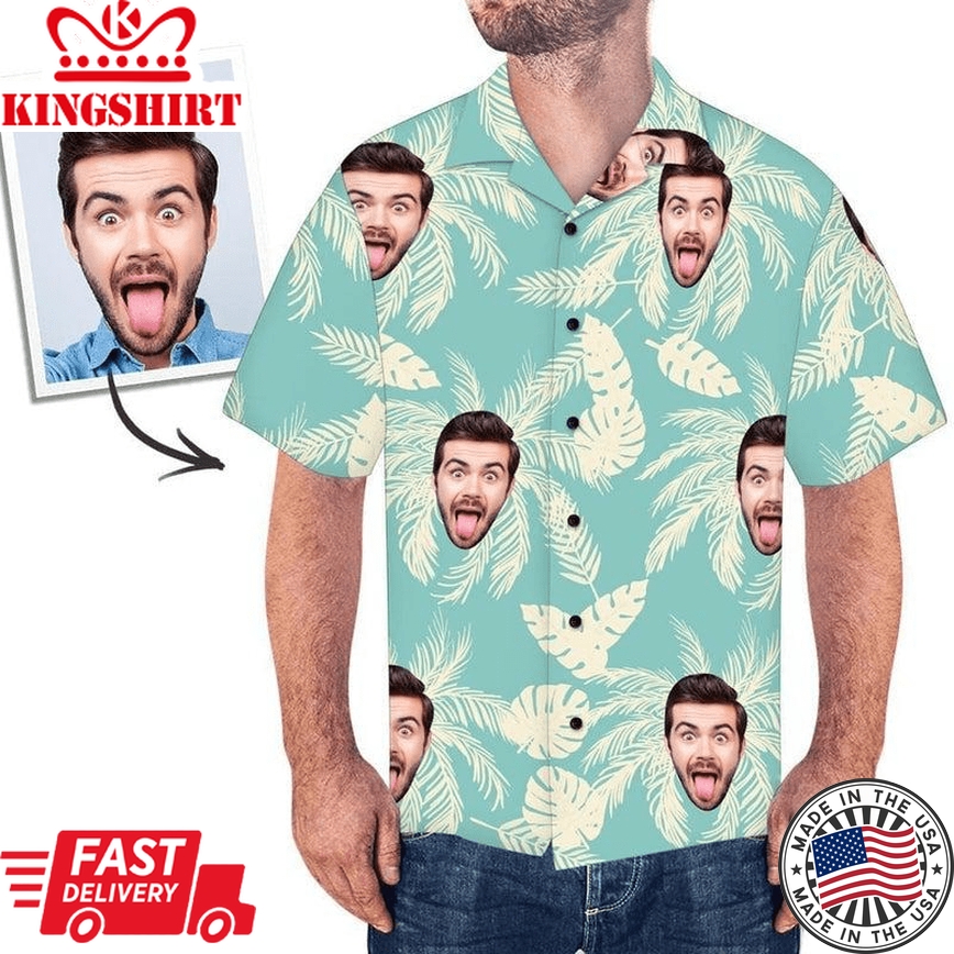 Amusing Face Frenzy: Custom Funny Face Hawaiian Shirt