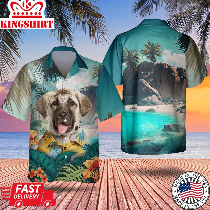 Anatolian Shepherd 3D All Over Printed Trendy Hawaiian Shirt, Men's Hawaii Shirt, Dog Lover Apparel, Summer Gifts