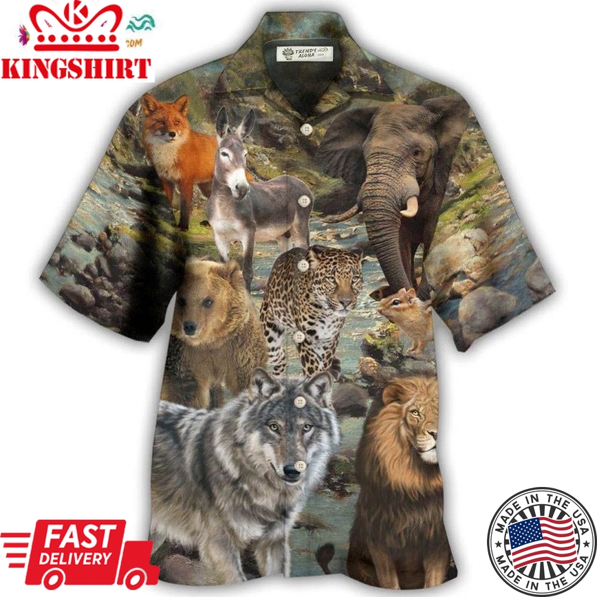 Animals The Beauty Of Animals Hawaiian Shirt