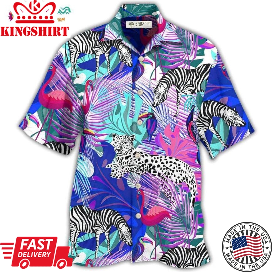 Animals Tropical Animals Tropical Leaf With Colorful Style Hawaiian Shirt