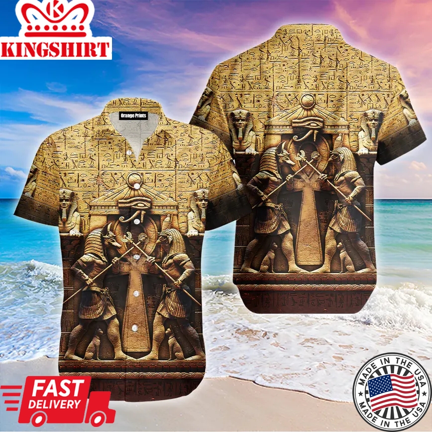 Anubis Ancient Egyptian Trendy Hawaiian Shirt