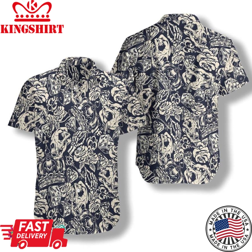 Apes Skull Seamless Pattern Hawaiian Shirt