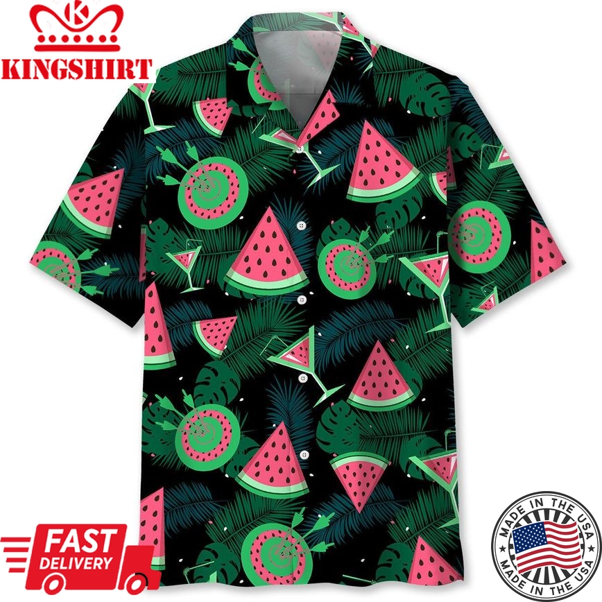 Archery Watermelon Trendy Hawaiian Shirt