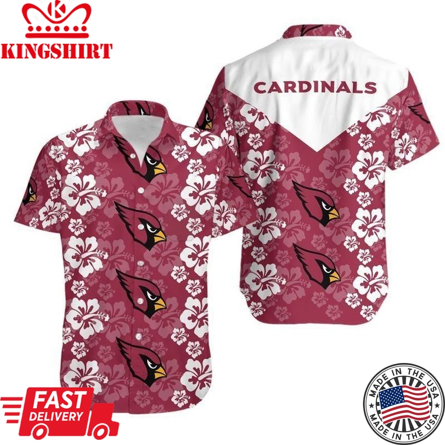 Arizona Cardinals Flowers Hawaii Shirt And Shorts Summer Collection H9