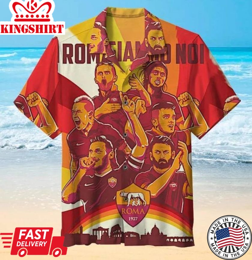 As Roma 1927 Edition Trendy Hawaiian Shirt Aloha Shirt