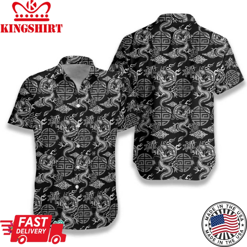 Asian Dragon Hawaiian Shirt