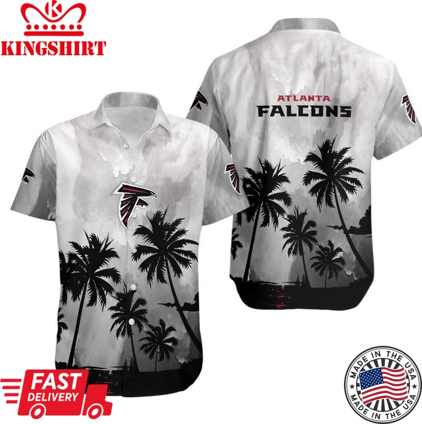 Atlanta Falcons Coconut Trees NFL Gift For Fan Hawaiian Shirt Graphic Print