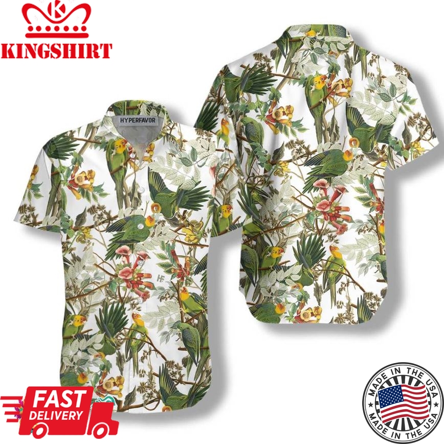 Audubon Carolina Parrot Shirt For Men Hawaiian Shirt