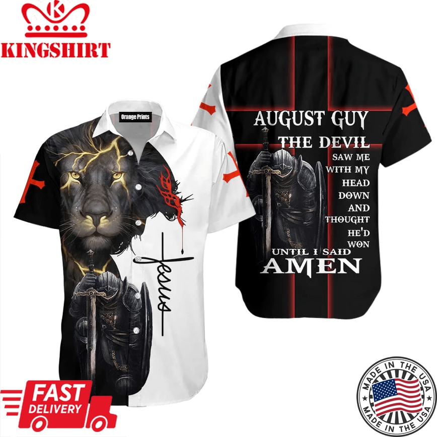 August Guy Until I Said Amen Jesus Aloha Trendy Hawaiian Shirts