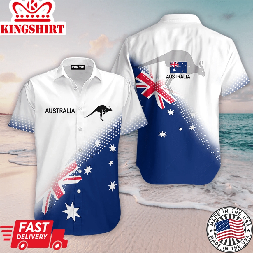 Australia Flag Trendy Hawaiian Shirt