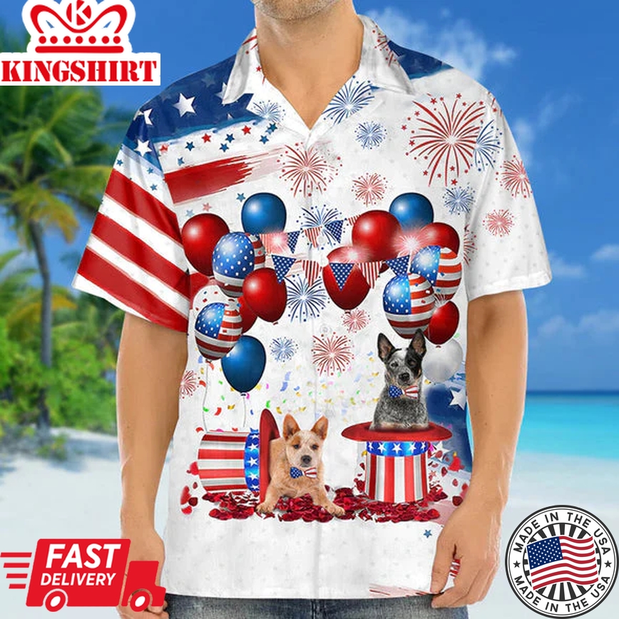 Australian Cattle Independence Day Trendy Hawaiian Shirt For Men And Women, 4Th Of July Trendy Hawaiian Shirt