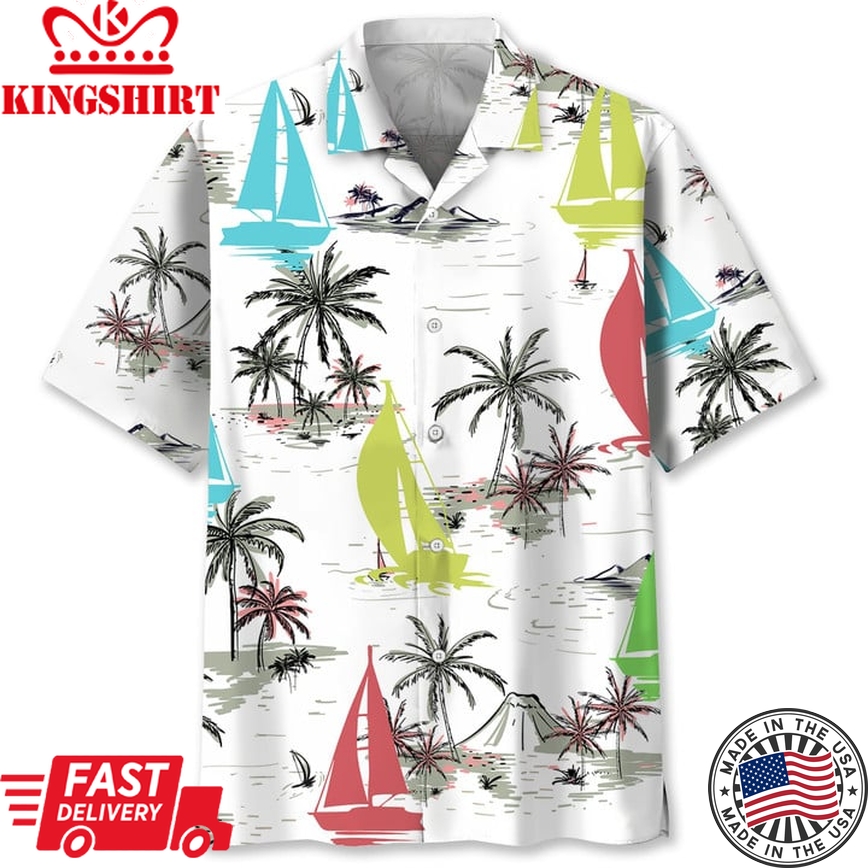 Australian Shepherd Hawaiian Beach Trendy Hawaiian Shirt: Beach Fun with Aussie Shepherds