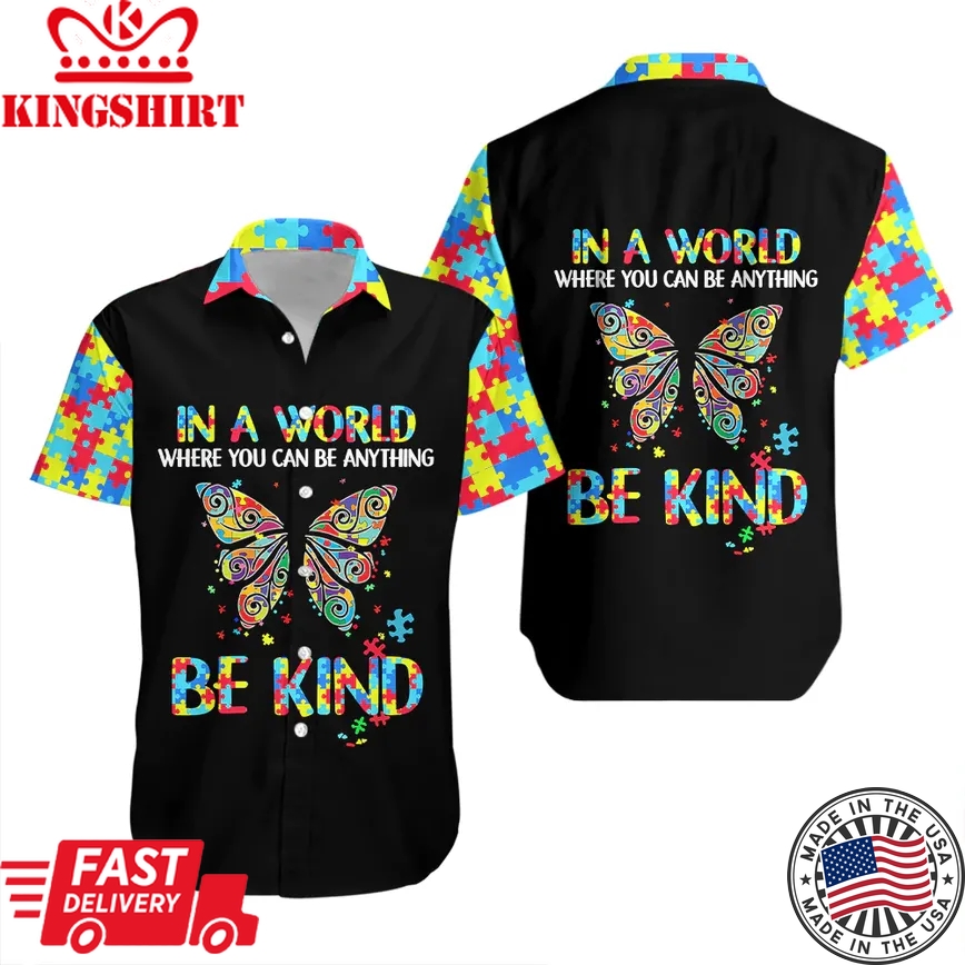 Autism Be Kind Trendy Hawaiian Shirt