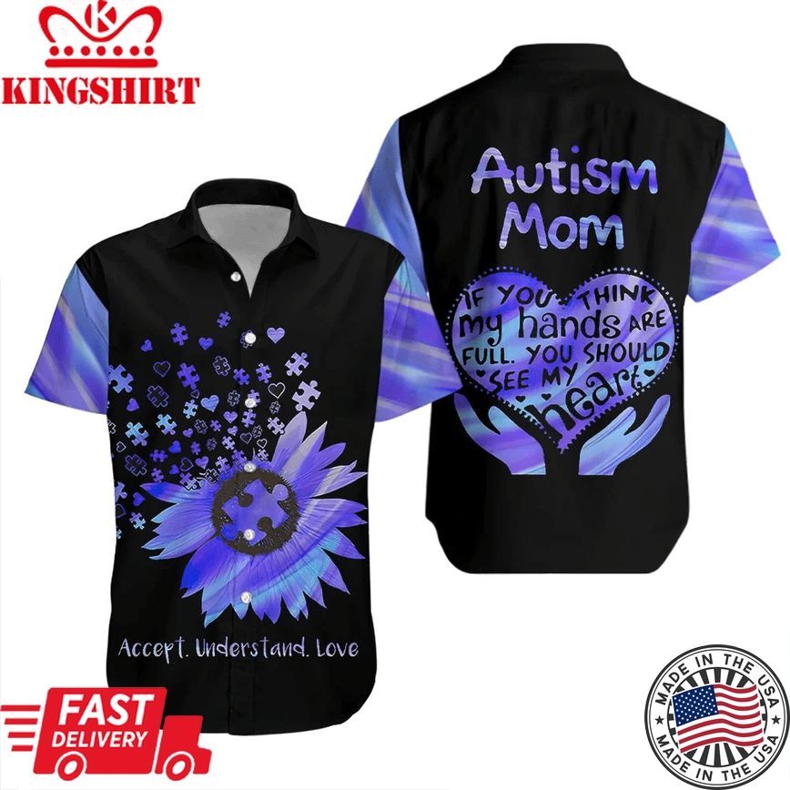 Autism Love Mom Trendy Hawaiian Shirt