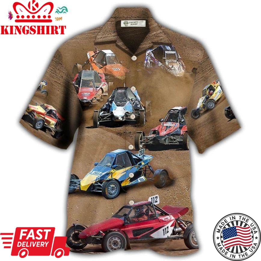 Autocross Cars Crazy Racing Hawaiian Shirt