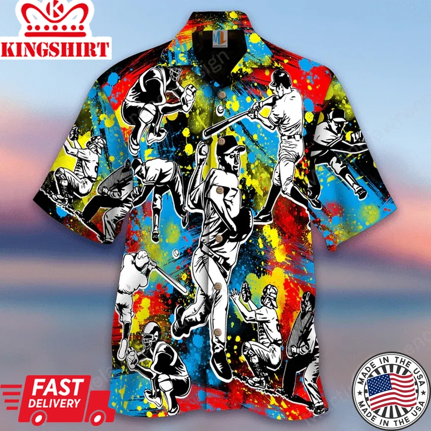 Awesome Baseball Trendy Hawaiian Shirt