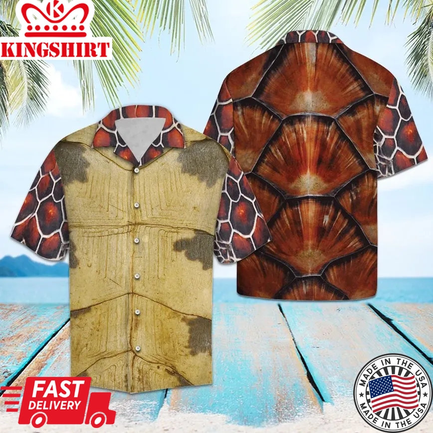 Awesome Sea Turtle Trendy Hawaiian Shirt, Turtle Lover Trendy Hawaiian Shirt For