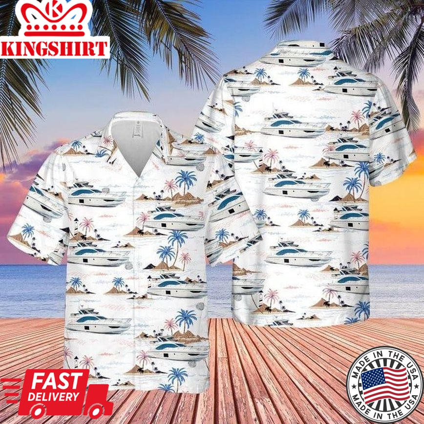 Azimut Yacht Usa Trendy Hawaiian Shirt For Men & Women Adult