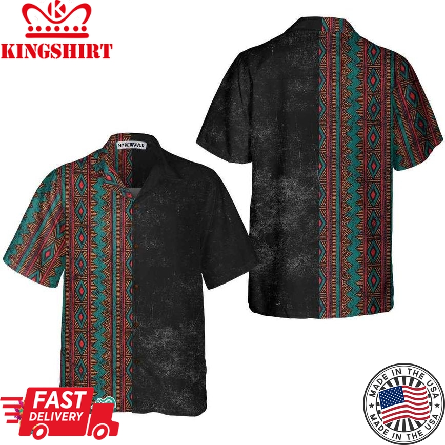 Aztec And Tribal Native American Hawaiian Shirt, Ethnic Pattern American Indian Shirt