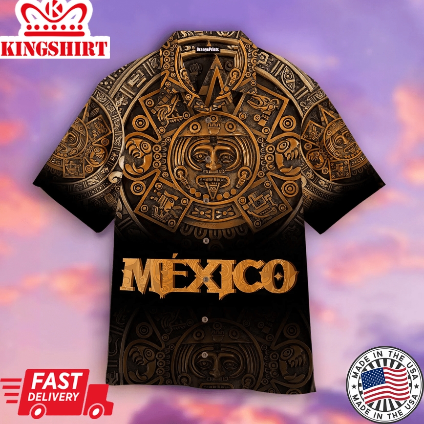 Aztec Mexico Trendy Hawaiian Shirt