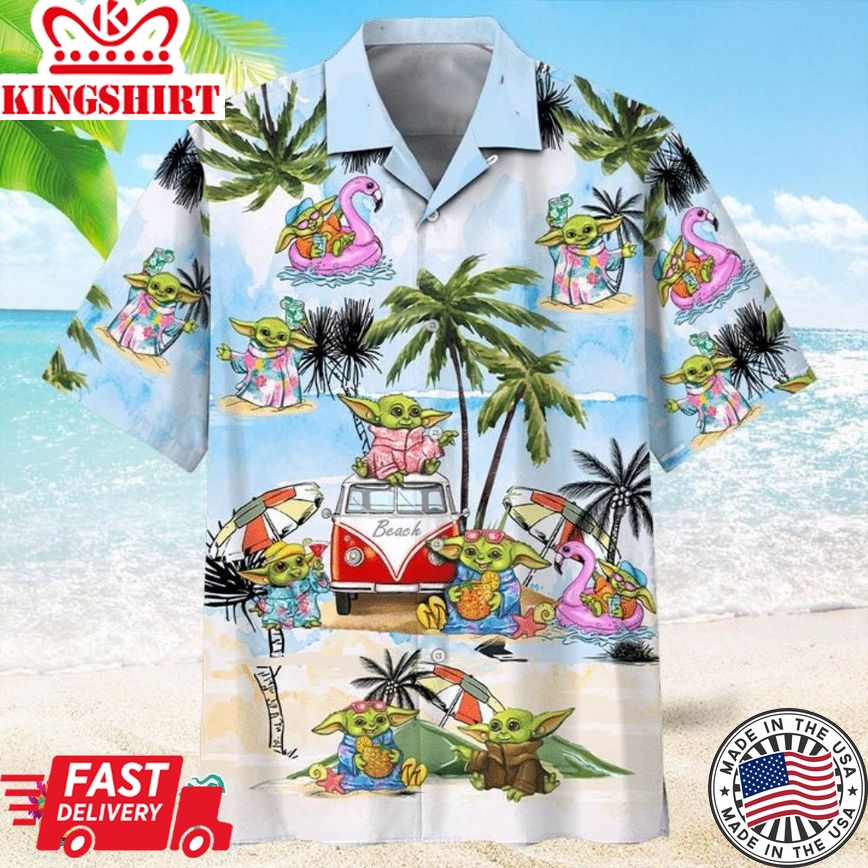 Baby Yoda Family Vacation Hawaiian Shirt - Make Your Summer Adventure Out Of This World