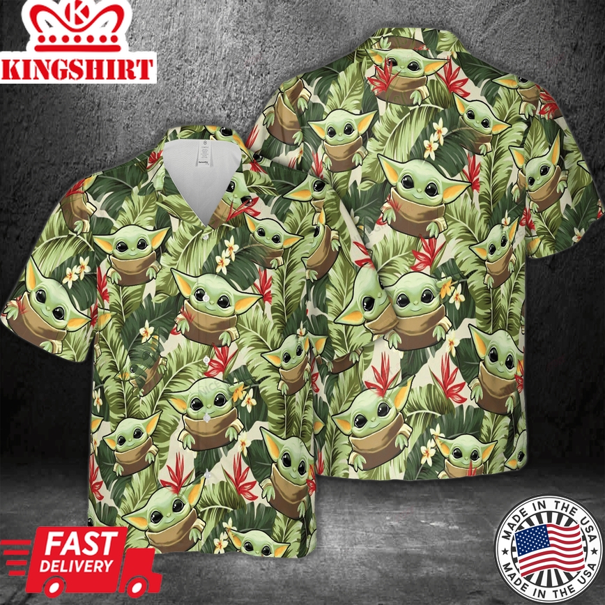 Baby Yoda Galactic Unisex Hawaiian Exploration