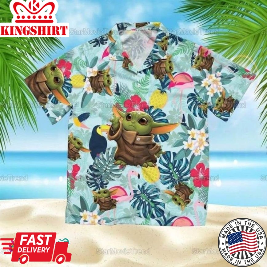 Baby Yoda Movies Star Wars Hawaiian Shirt