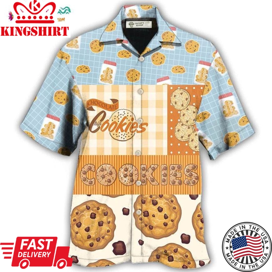 Baking Who Loves Baking Chocolate Chip Cookie Hawaiian Shirt