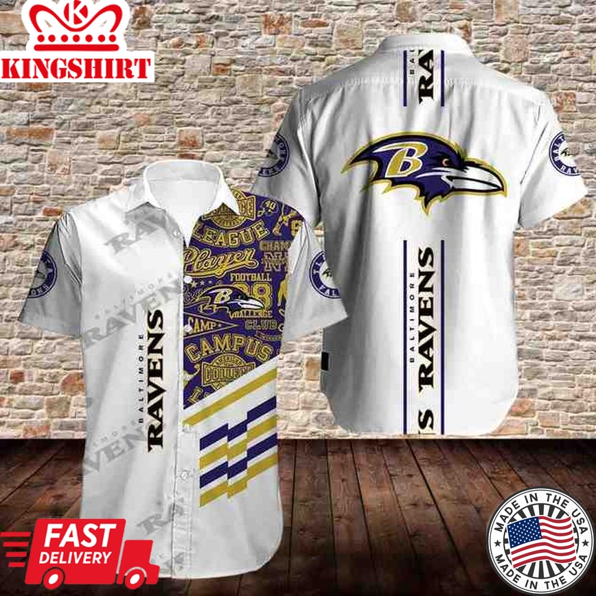 Baltimore Ravens Limited Edition Hawaiian Shirt Trending Hawaiian Shirts Design 07