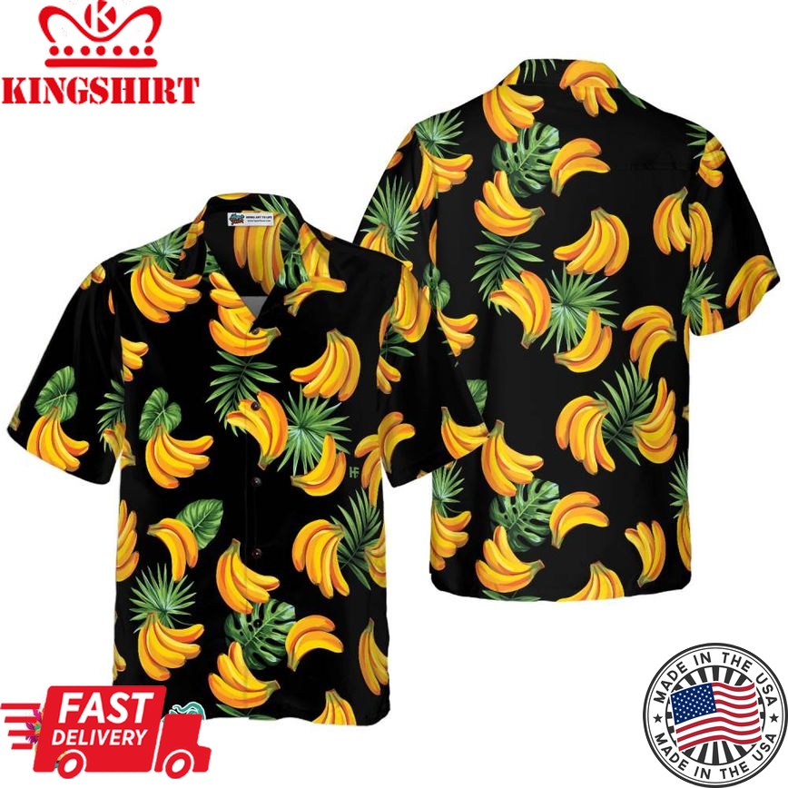 Banana Tropical Palm Leaves Hawaiian Shirt